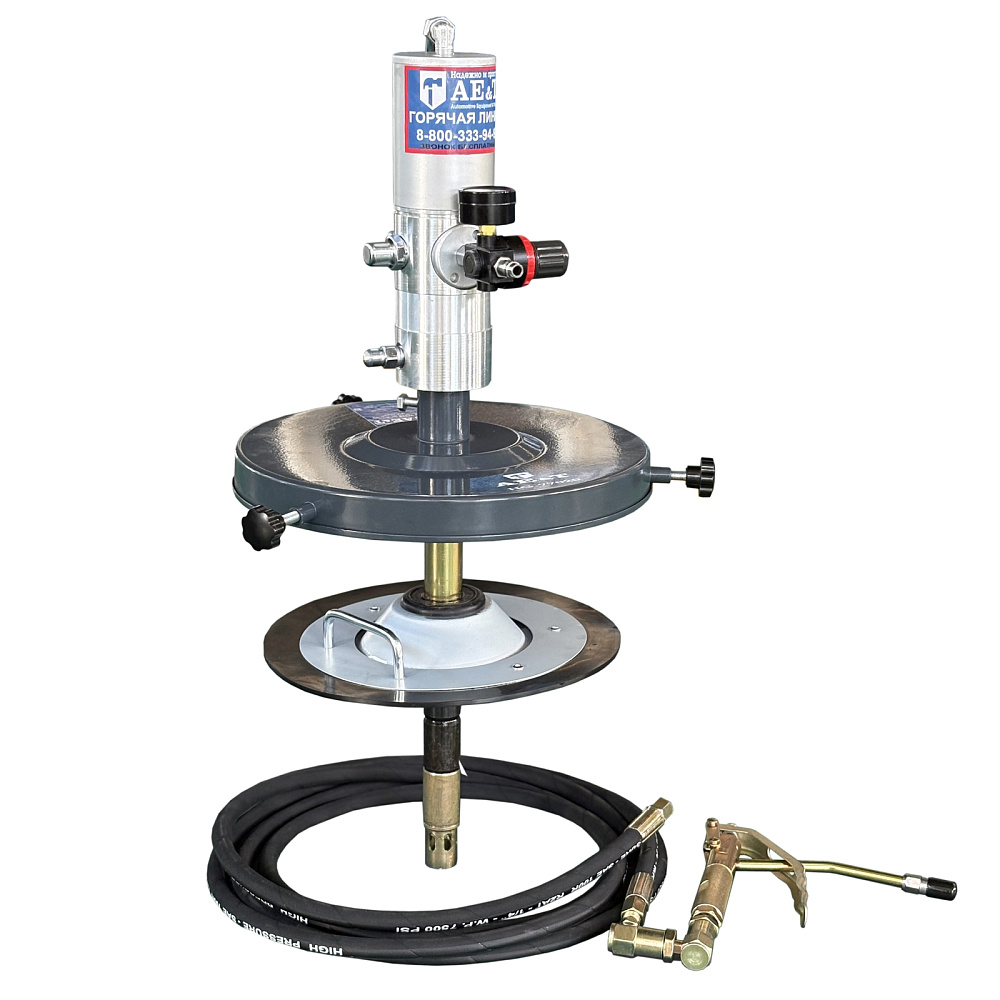 Нагнетатель густой смазки HG-77020 пневматический из бочки 20л AE&T